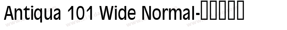 Antiqua 101 Wide Normal字体转换